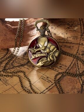 Spiderman spider man spider Spidey Quartz pocket watch See Both Colors